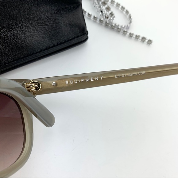 NEW! Equipment EQ-01 Jane Light Gray Sunglasses